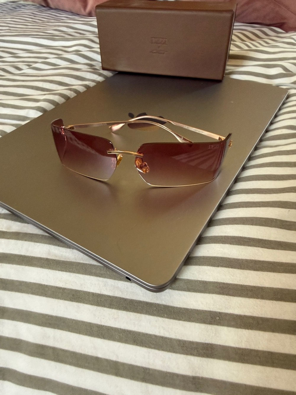 Dezi X Monet raspberry y2k sunglasses